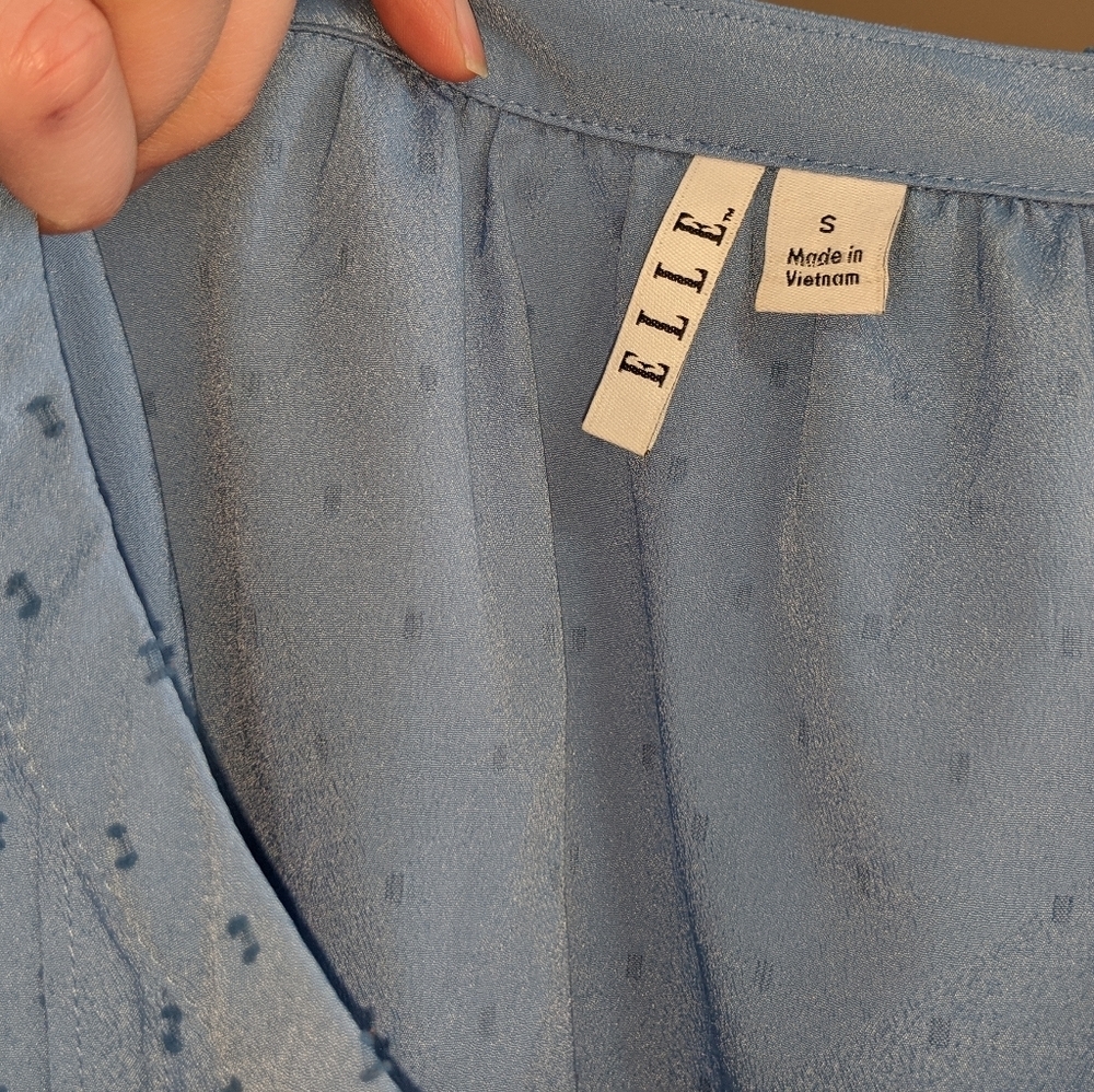 Elle tie front 3/4 sleeve blouse - Picture 7 of 8